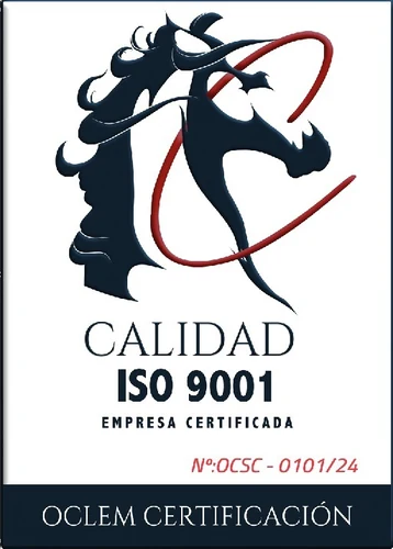 Sello OCLEM Certificación: Calidad ISO 9001, empresa certificada